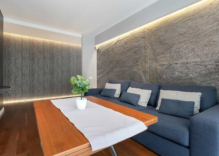 Elegant Blue In With Parking & Garden By Renters Daire Gdansk